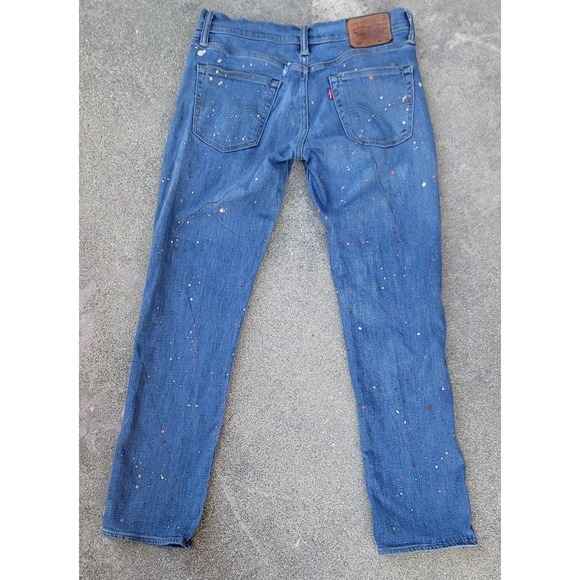 Levi's Jeans Levis 51 Distressed Paint Splatter Denim Jeans Mens